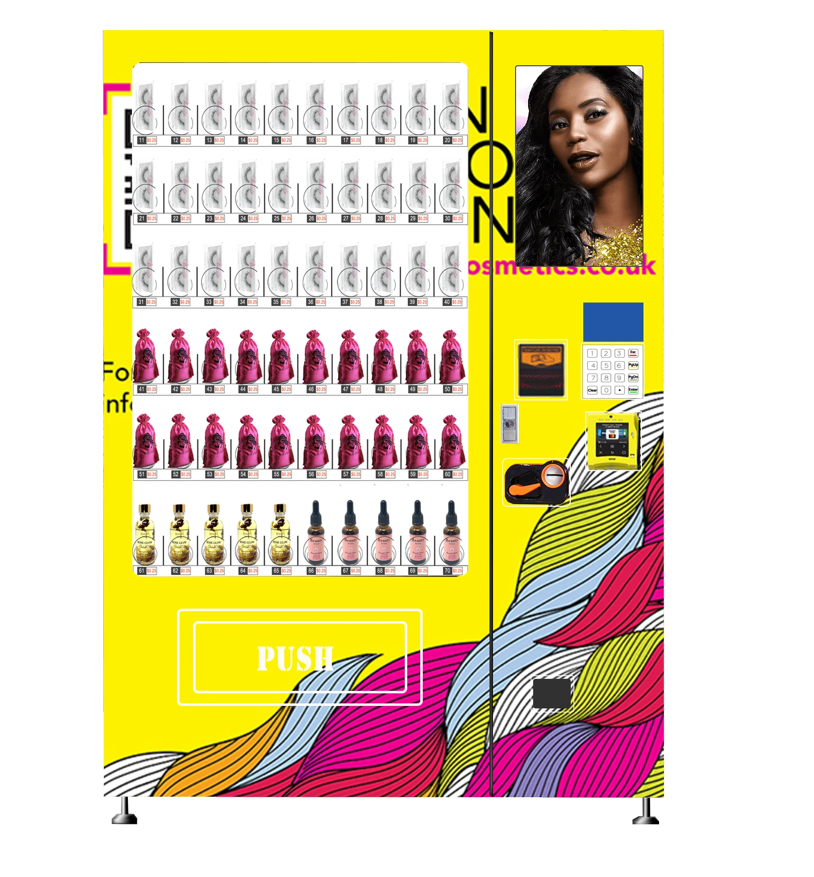 Beauty makeup vending machine for mask for shopping mall