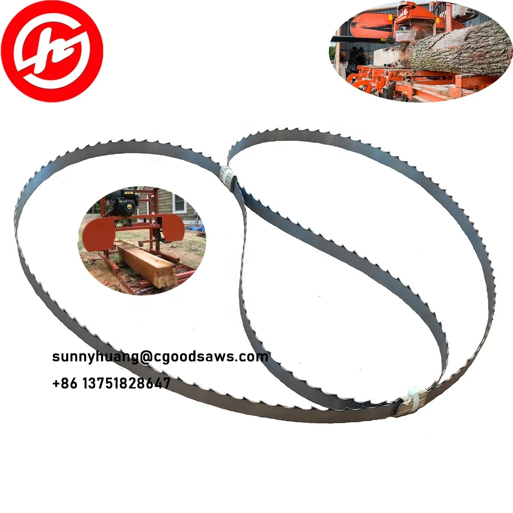 144 sawmill blade hard wood razor model band saw blades for lumber band saw blade
