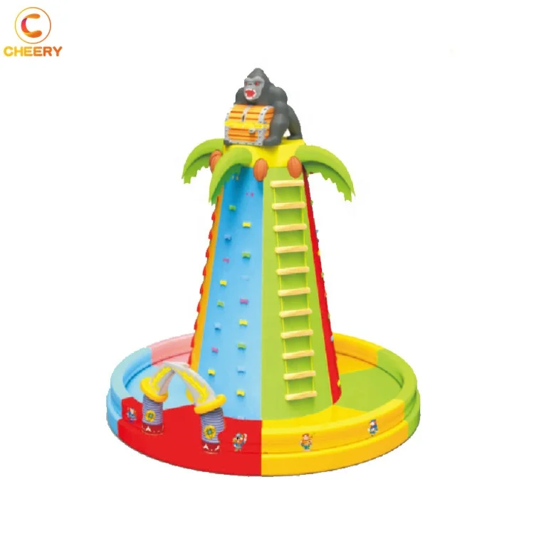  Mobile amusement rides family game inflatable climbing tower Inflatable Rock Climbing