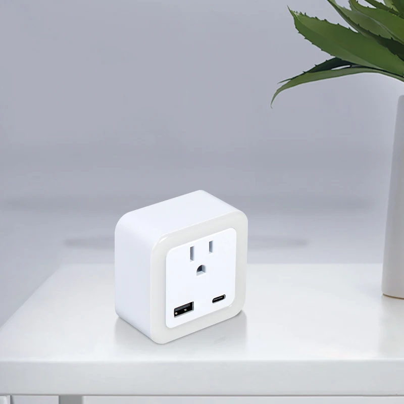 Smart US to UK plug adapter 3 порта USB и 1 Type C Заземленный адаптер для путешествий