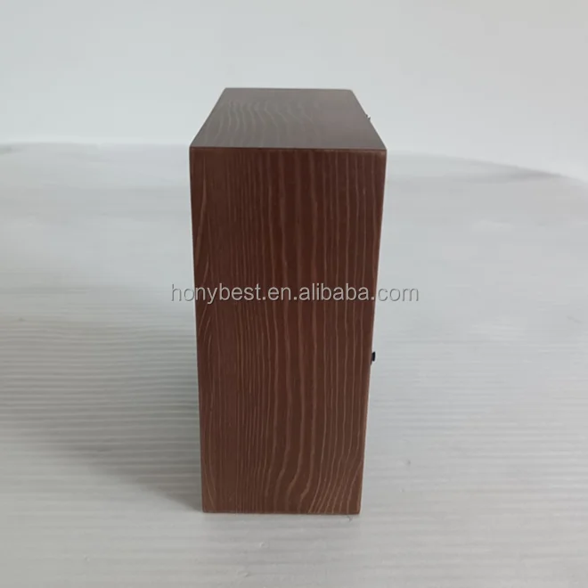 Durable Home or Office Decor Walnut Color Pine Wood Shadow Box Frame Display Case Wooden Memory Box Frame For Wall and Tabletop