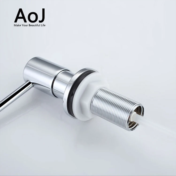 Hot Sale Silver Black Gold Brass Deck Mounted Under Counter Built-in Liquid Hand Sink Soap Dispenser For Kitchen Soap-Dispensers