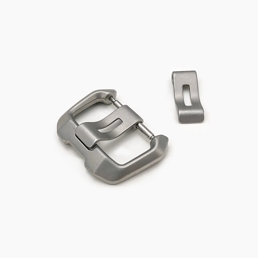 Stainless Steel Watch Buckle For Apple Silicone Watch Bands Solid Rivet Hydraulic Buckle Watch Accessories