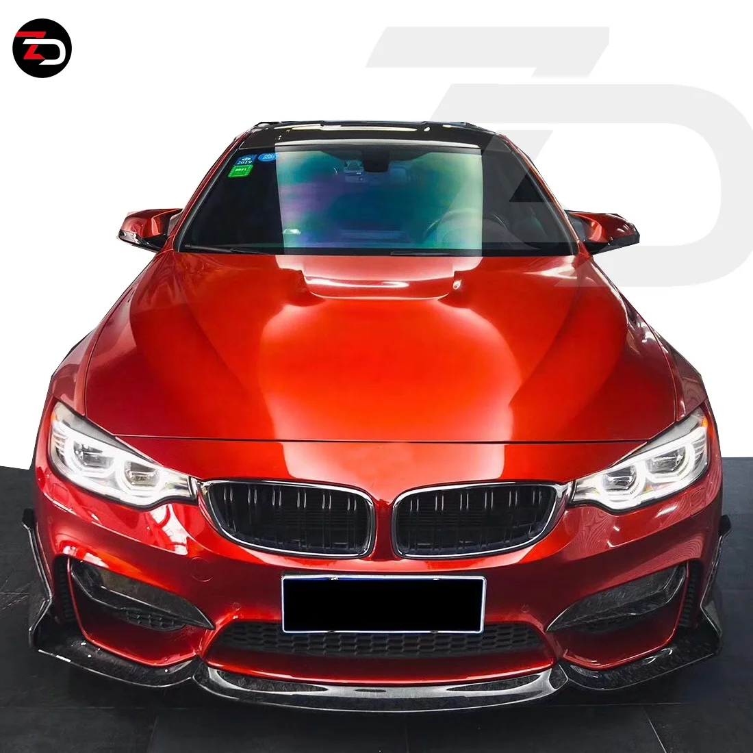 New carbon fiber rear spoiler front diffuser side skirts body kit Suitable for M3 M4 F80 F82 2014-2018 year