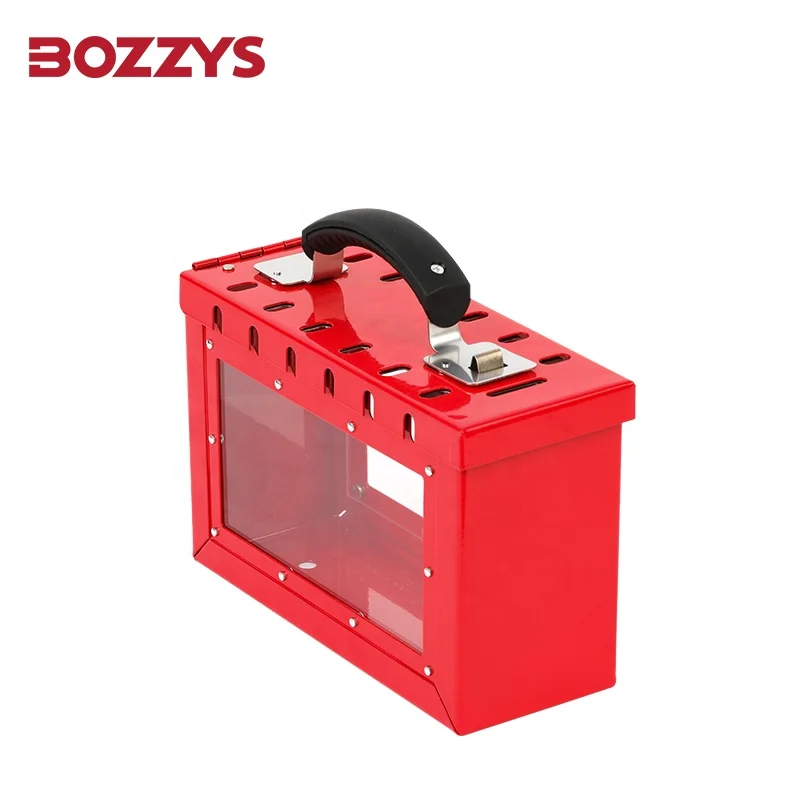 Портативная групповая блокировочная коробка BOZZYS с прозрачной акриловой дверью
