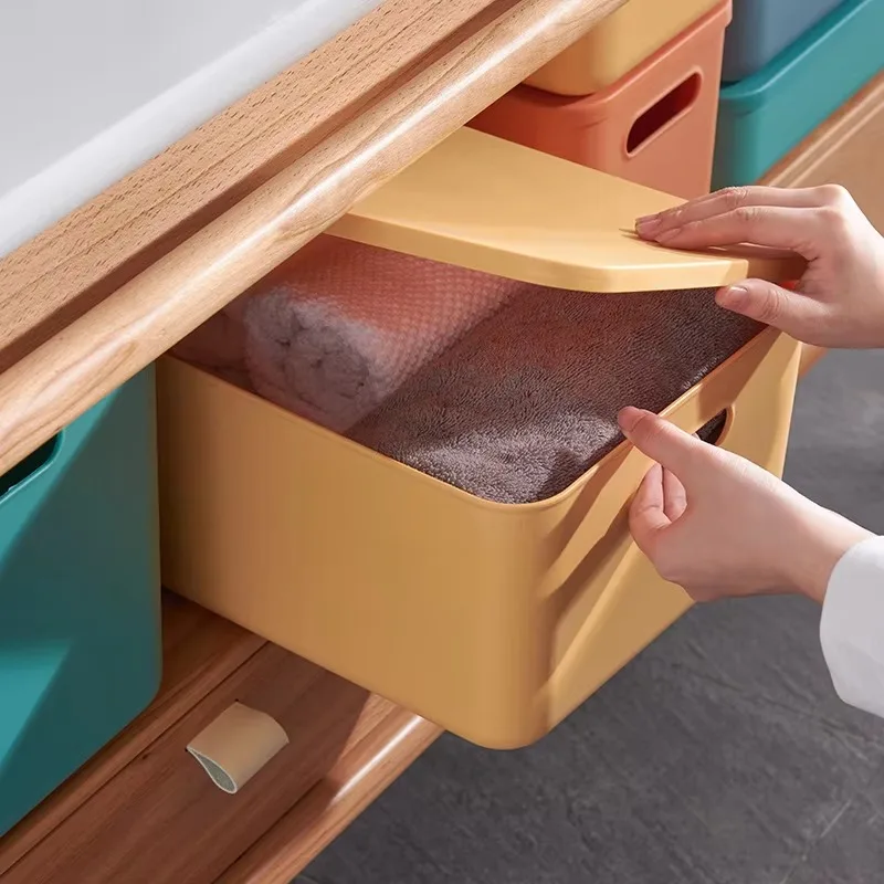 Top rated Home Storage Wholesale Portable Cube Shelving Drawer Organizer Basket Bin Kids Toy Plastic Storage Boxes