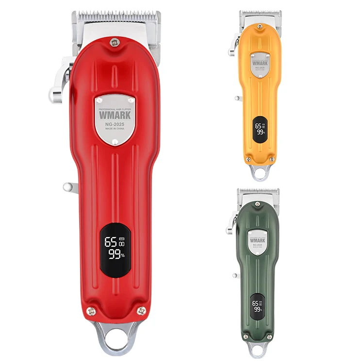 WMARK All-metal Professional rechargeable Hair Clippers LED Cordless Hair Trimmer for Men Hair Cutter Machine