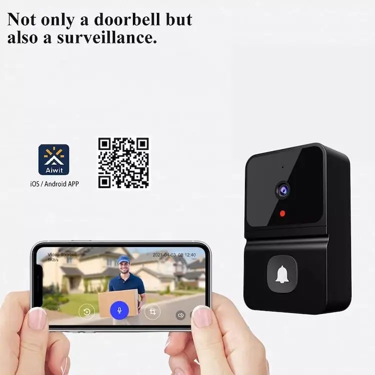 Умный беспроводной Wi-Fi IP-видео дверной звонок ночного видения телефон камера аудио домофон визуальный домашний монитор безопасности