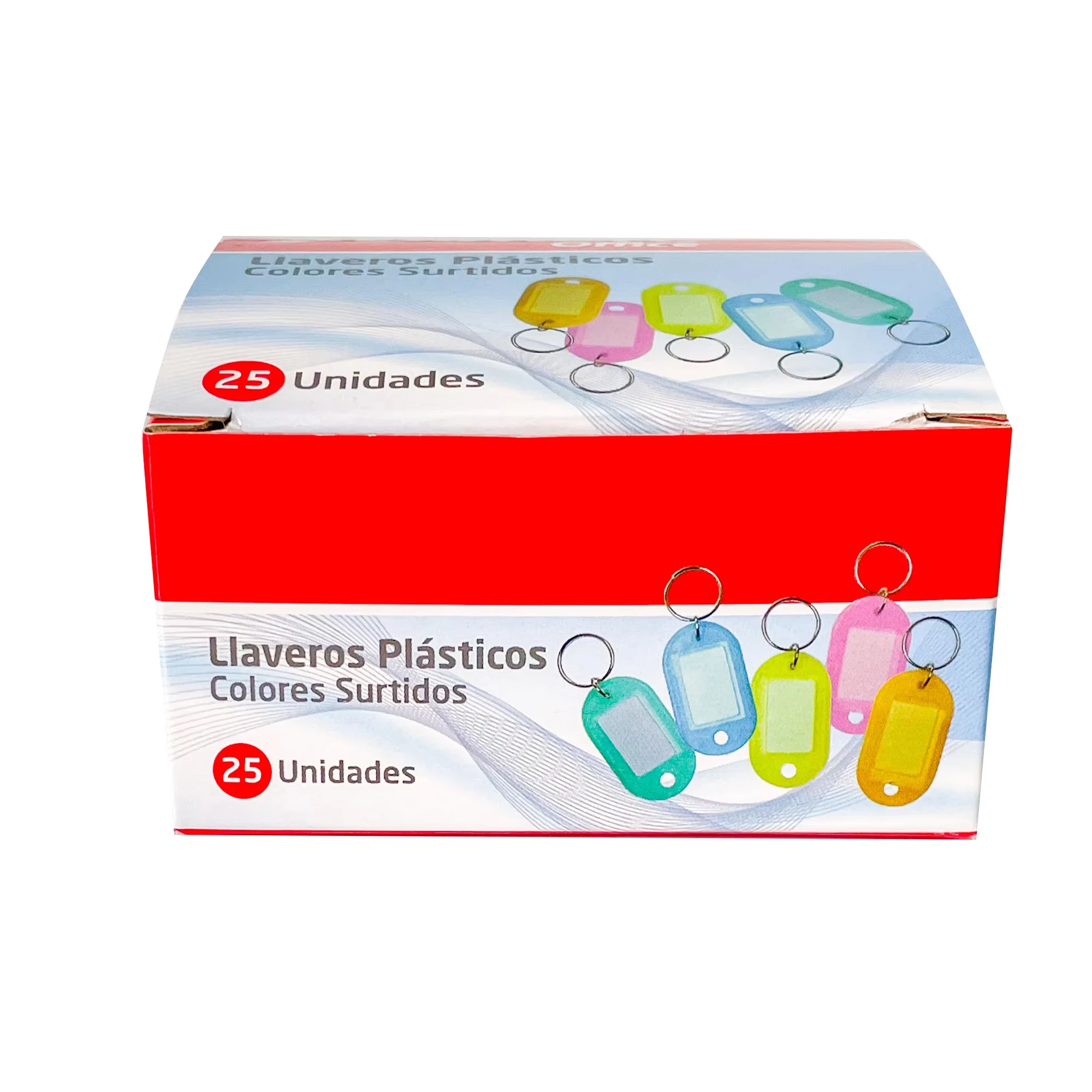 Colorful Plastic Key Chain Key Tags Luggage Id Label Hotel Name Cards Tags with Key Ring