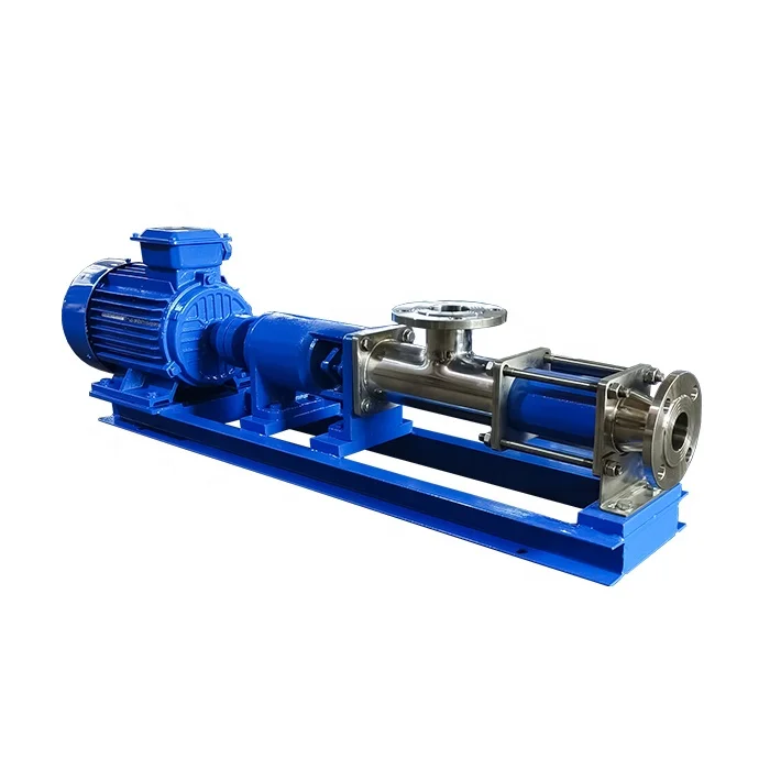 G type horizontal multipurpose electric mono screw pump for foodstuff, chemical, cream cosmetics, etc.