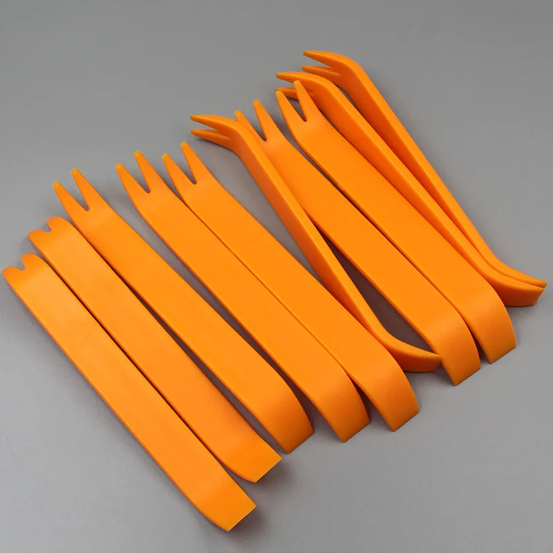 4 Pcs Auto Trim Removal Kit Car Upholstery Removal Clip Pliers Fastener Remover Pry Tool Set for Door Panel Audio Dash Window