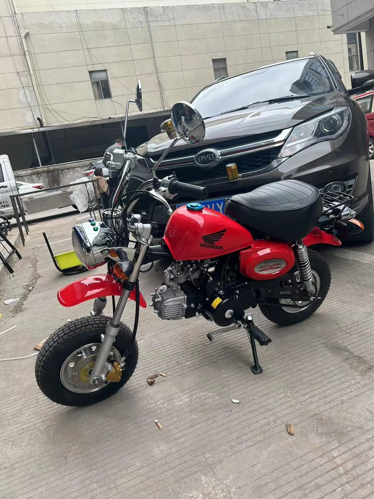 125CC мини легкий вес газовые мотоциклы четырехтактный Электрический старт внедорожный ретро мотоцикл