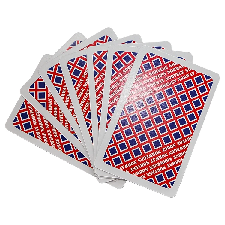 Luxury Customised Durable Plastic Printing Oiled Poker Travel Scenery Playing Cards