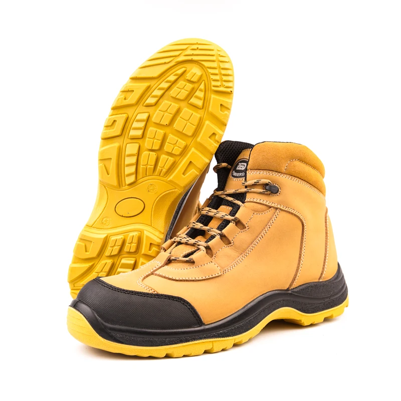 Customized Anti-puncture Steel toe hiking boot midi boot height safety shoes