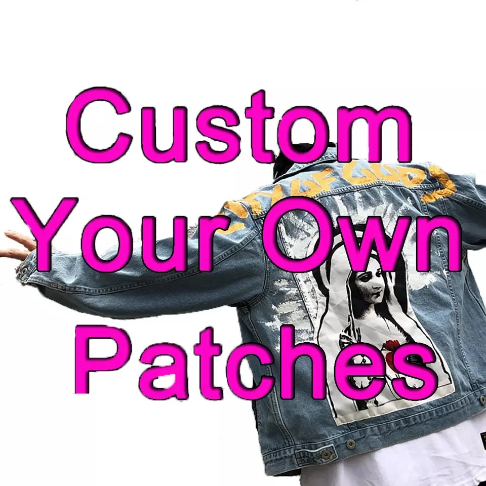 Custom made chenille embroidery patch brand logo shoes, hats, bags, heat transfer printing silicone patch clothing accessories