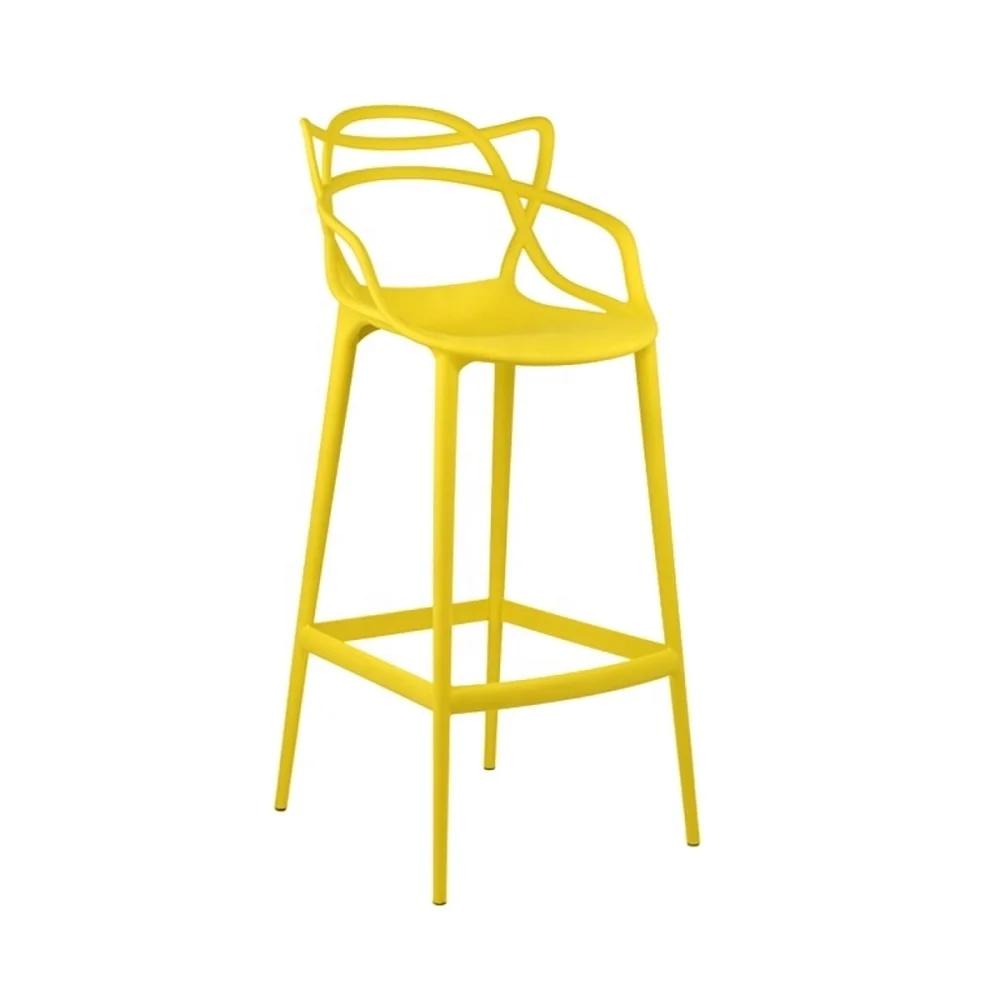 pp plastic chair alat high bar stool outdoor cafe plastic bar stool chair