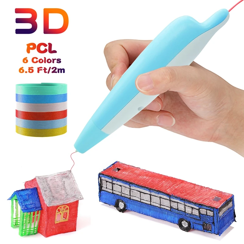 Новое поступление беспроводная 3d-ручка низкотемпературная 3d-печатающая ручка для детей милые игрушки подарки совместимая с PCL