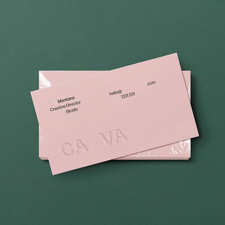 Luxury Creative Customization Embossed Printer Business Card Thank You Cards for Small Business Custom Offset Printing M2 CN;GUA