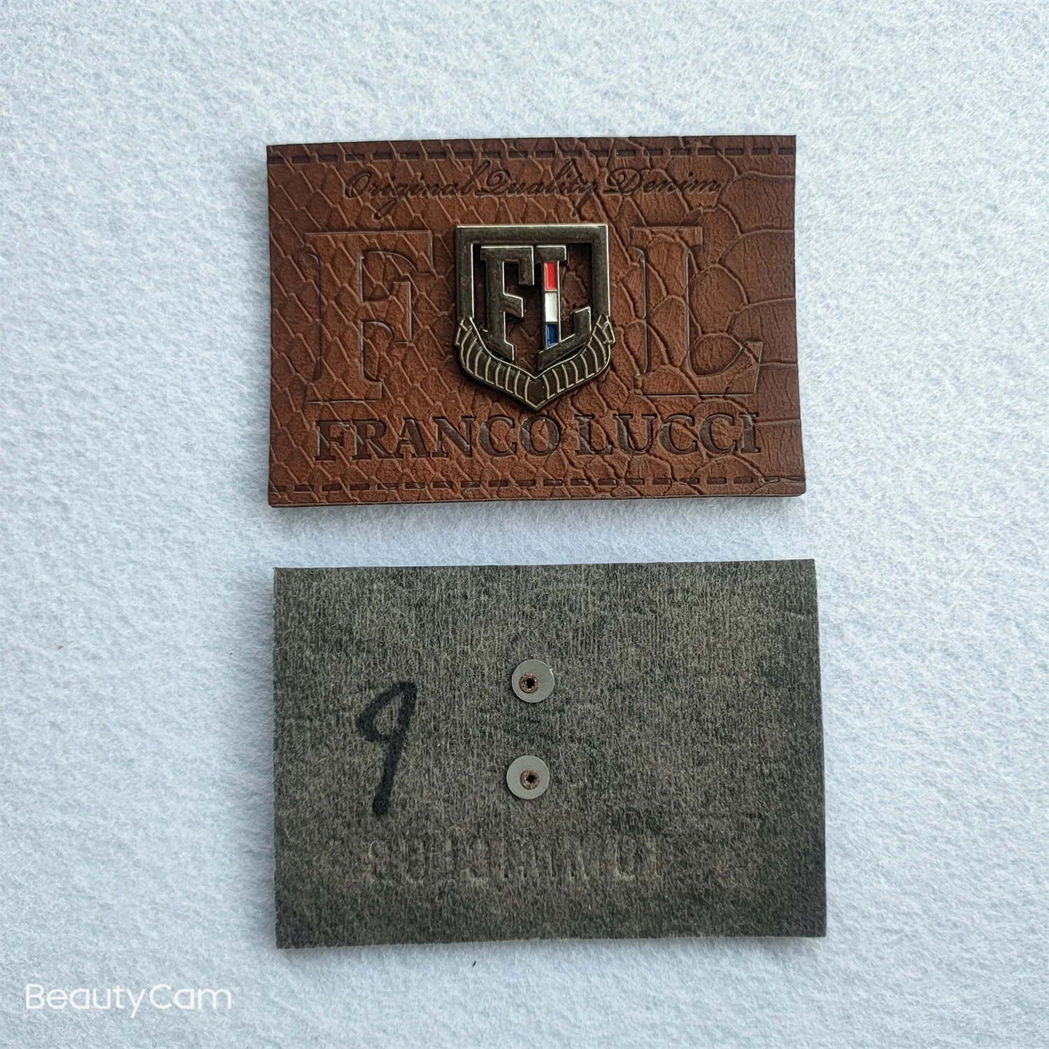 Hot Sale Manufacture Custom Logo Design Jeans Leather Patch Label