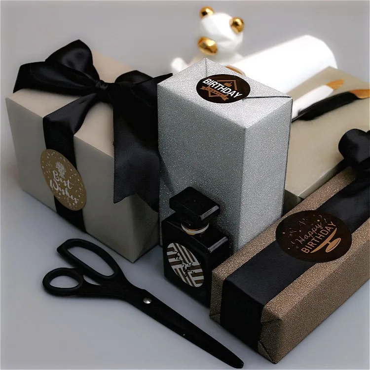 Custom Packaging  Color Stickers Labels For Shipping Boxes Gift Boxes Shopping Bag With Logo Printed Free Design