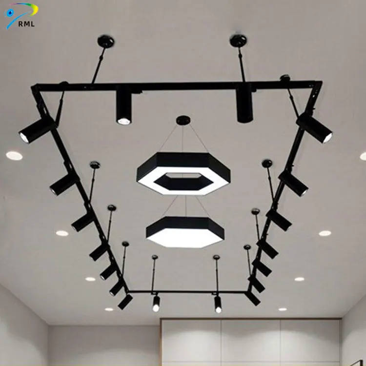 Оптовая цена черный коммерческий светодиодный Трековый светильник IP20 с регулируемой яркостью и встроенным монолитным блоком светодиодов 20 Вт