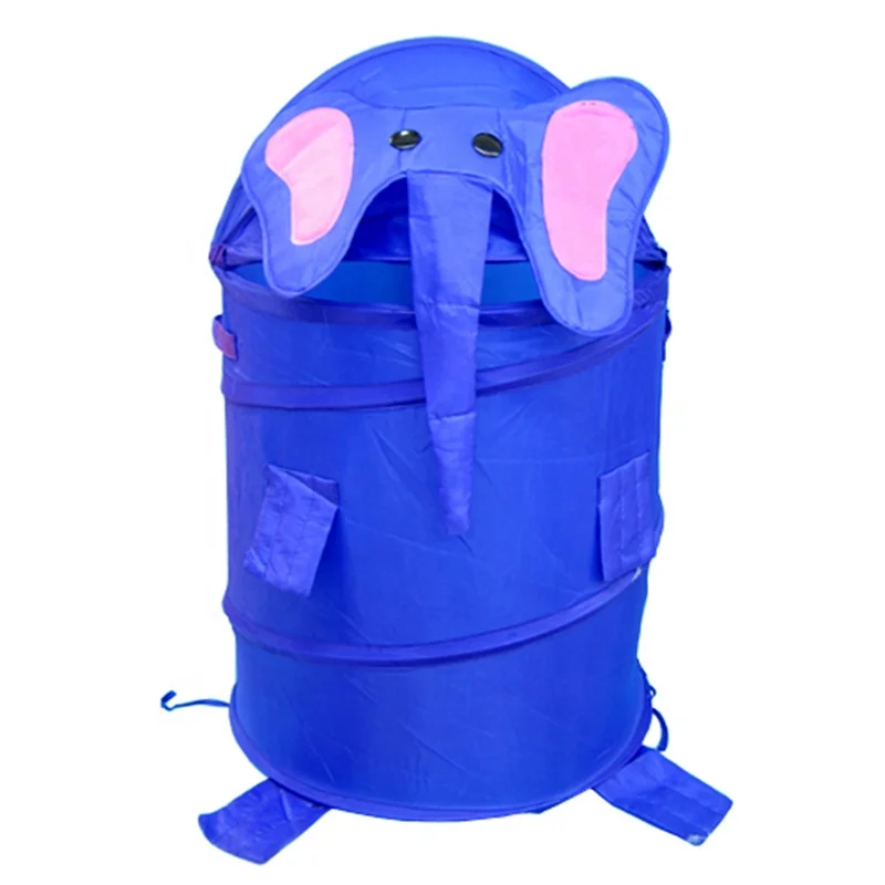 2021 new design cartoon elephant big ears kids baby clothes drying laundry basket