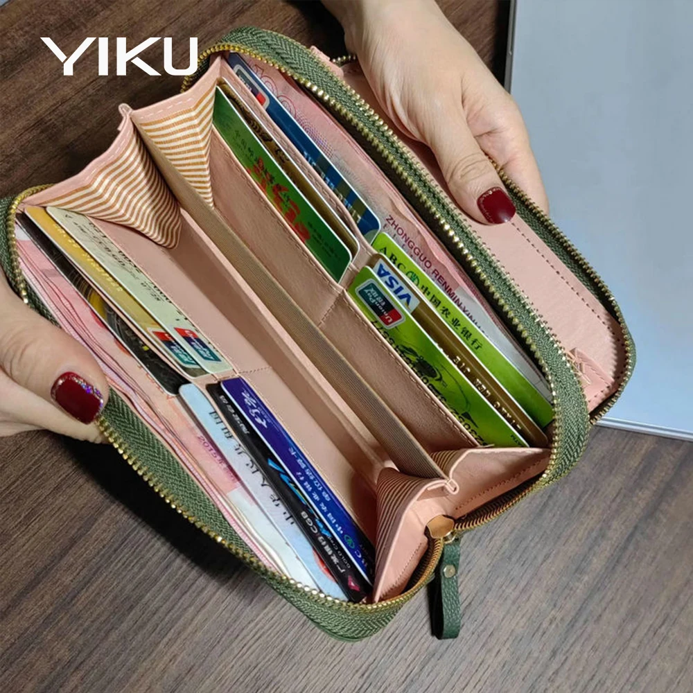 Multi-functions long style women purse large capacity ladies smart wallet leather PU card wallet good quality