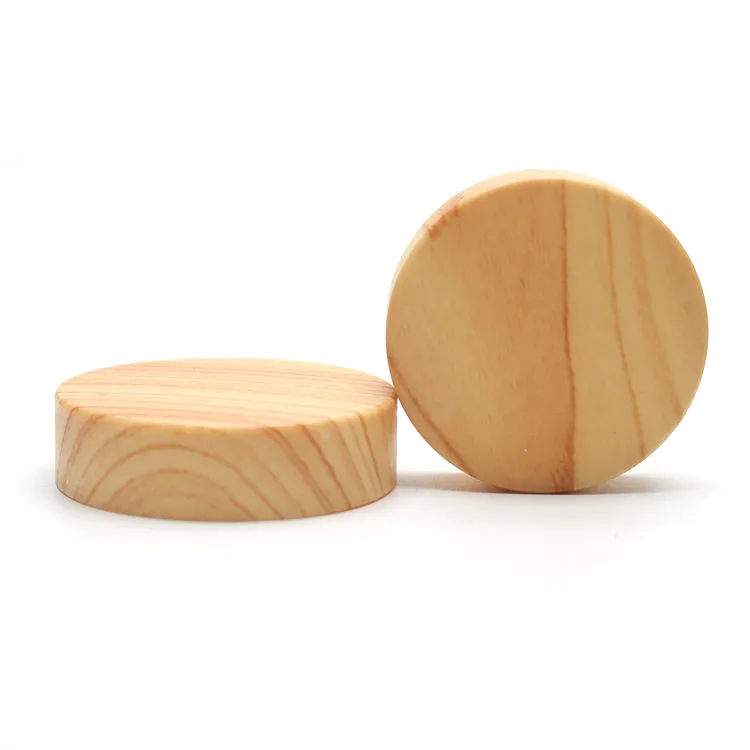 Custom Leak Proof Plastic Wood Grain Screw Cap