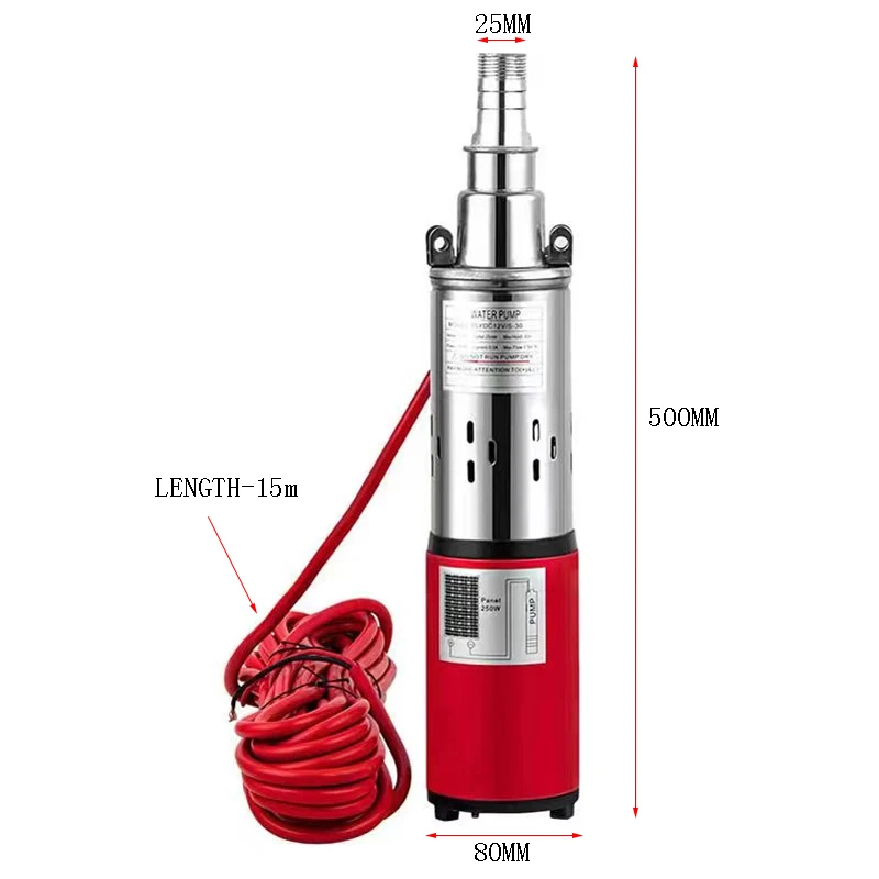 DL 3LSPS высокопроизводительный Солнечный водяной насос с 20 м головкой бесщеточная система постоянного тока центробежный винтовой насос для орошения