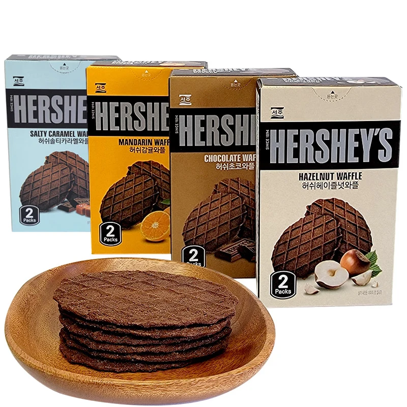 Шоколадные вафли Hershey 55 г с ореховым цитрусовым сливочным сыром и фруктовым вкусом Хрустящие корейские импортные закуски сладкие вкусные!