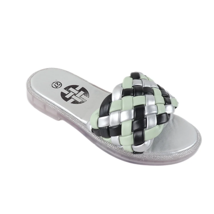 2022 New Design Slippers Ladies Beach Shoes Outdoor Flat Slides Shoes Summer Flats Sandals for Women