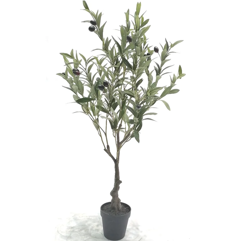 wholesale Custom Height Outdoor Artificial Olive Tree Art Plastic olive Plant Restaurants Hotel decor