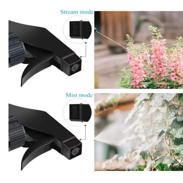 28/400 Black Plastic Trigger Sprayer Neck Finish Nozzle with Mist Spray
