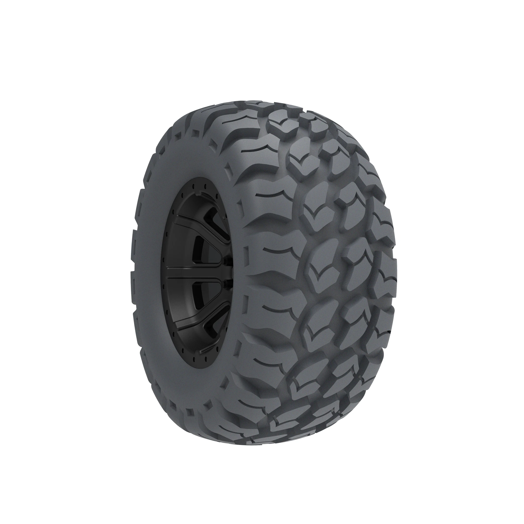 Toy accessories rubber wheel simulation alloy wheel 3.3CM tire