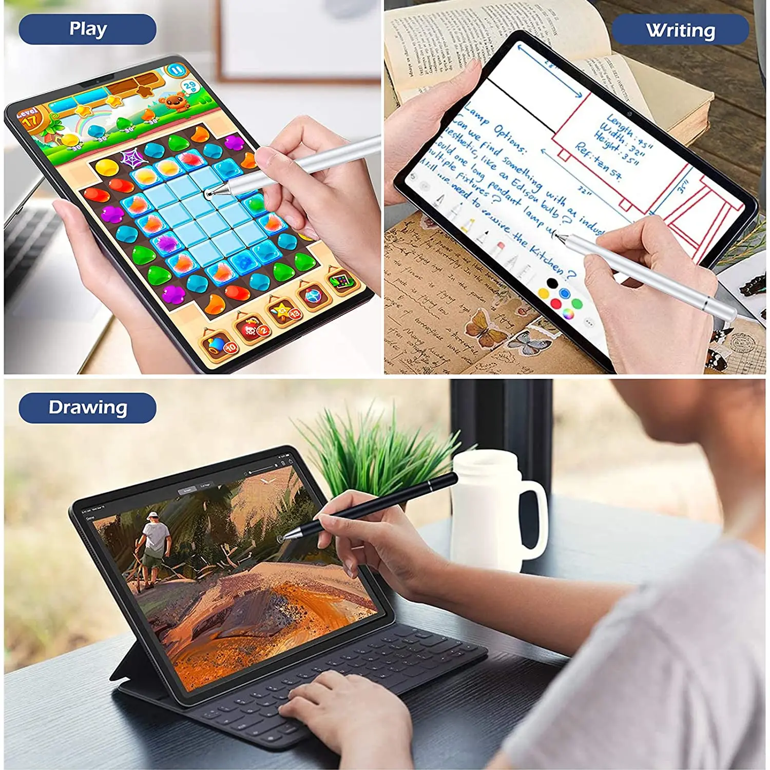 2022 Cheapest Universal Custom Slim Android Ipad Pencil Tablet Active Stylus Pens For Touch Screens