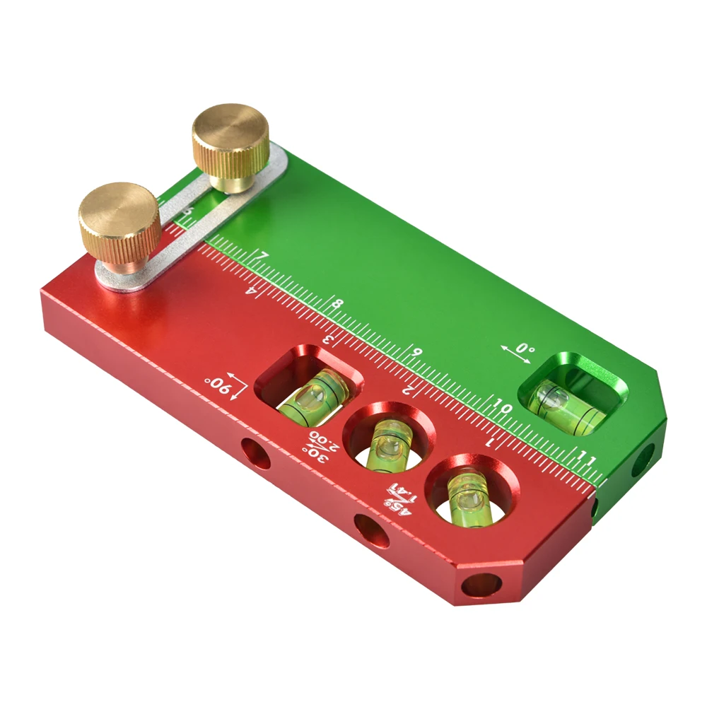 New design Spirit Level with 30/45/90 Bubbles foldable multi angle level Aluminum Alloy Folding Level Measurement Tool