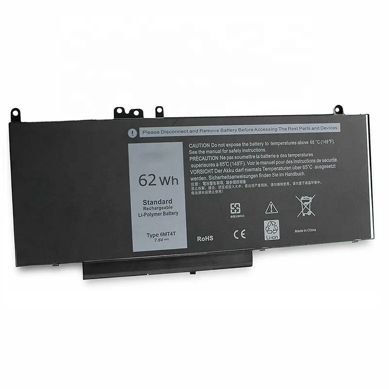 RUIHUA 7.6V 62Wh Laptop Battery 6MT4T for Dell Latitude E5450 E5470 E5550 E5570 Notebook 15.6 inch