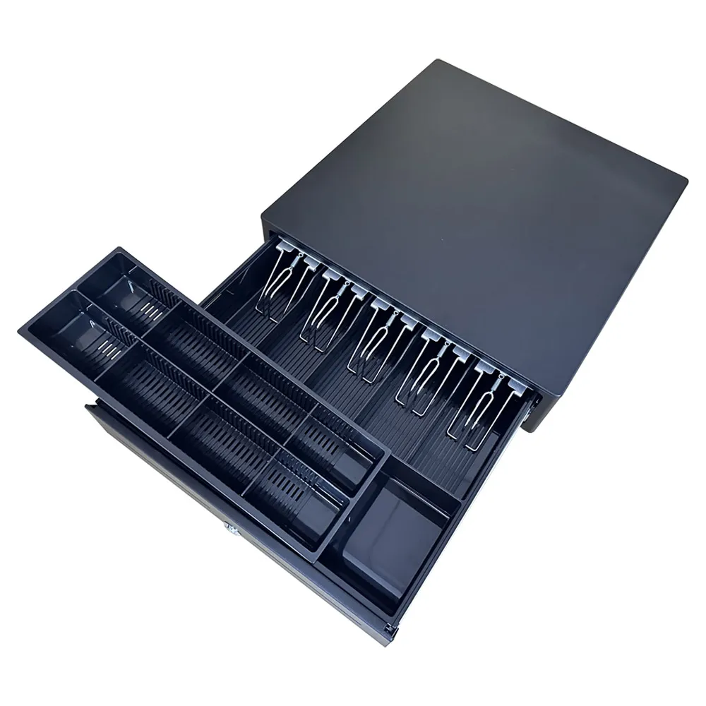 HER-410 High Quality RJ11 Black Heavy Duty Money Safe Cash Drawer Box
