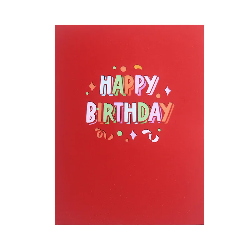 The best selling eco friendly greeting pop up happy birthday gift birthday cards with music