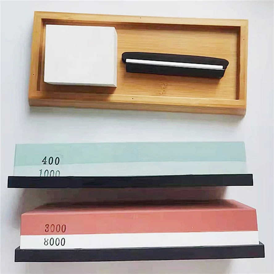 400/1000 3000/8000 wet stone water natural combination knife sharpening stone kit