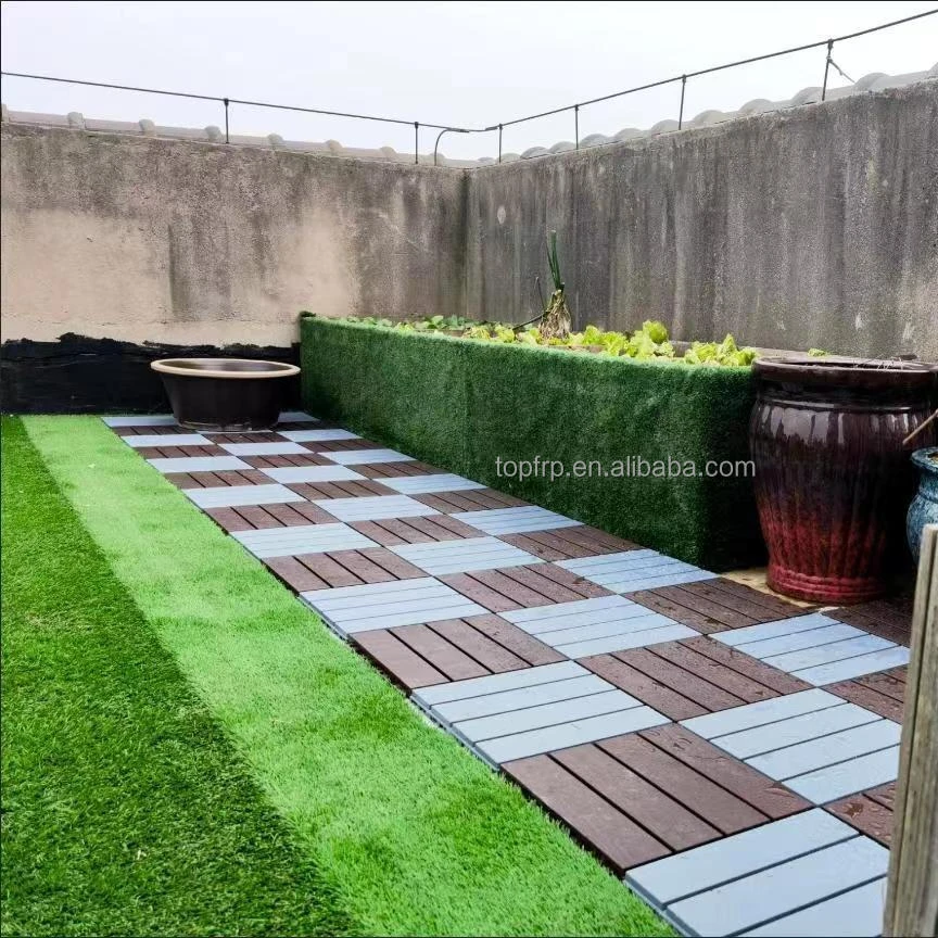 Waterproof Balcony Interlocking Plastic Decking Tiles Outdoor Deck Diy Tile Floor For Porch Patio Garden