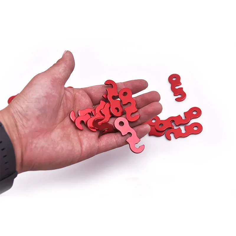 20 Pieces Aluminum Alloy Guyline Cord Adjusters