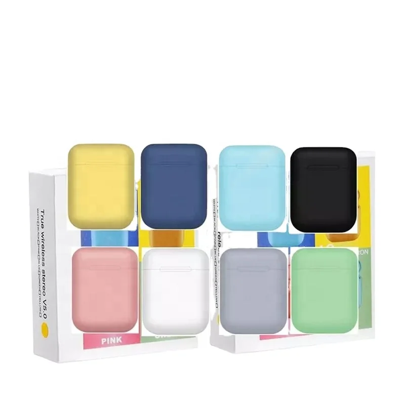 
Macaron inpods i12 TWS earphone Mini headset 5.0 high fidelity stereo wireless earbuds headset battery life PK i100 Pro3 