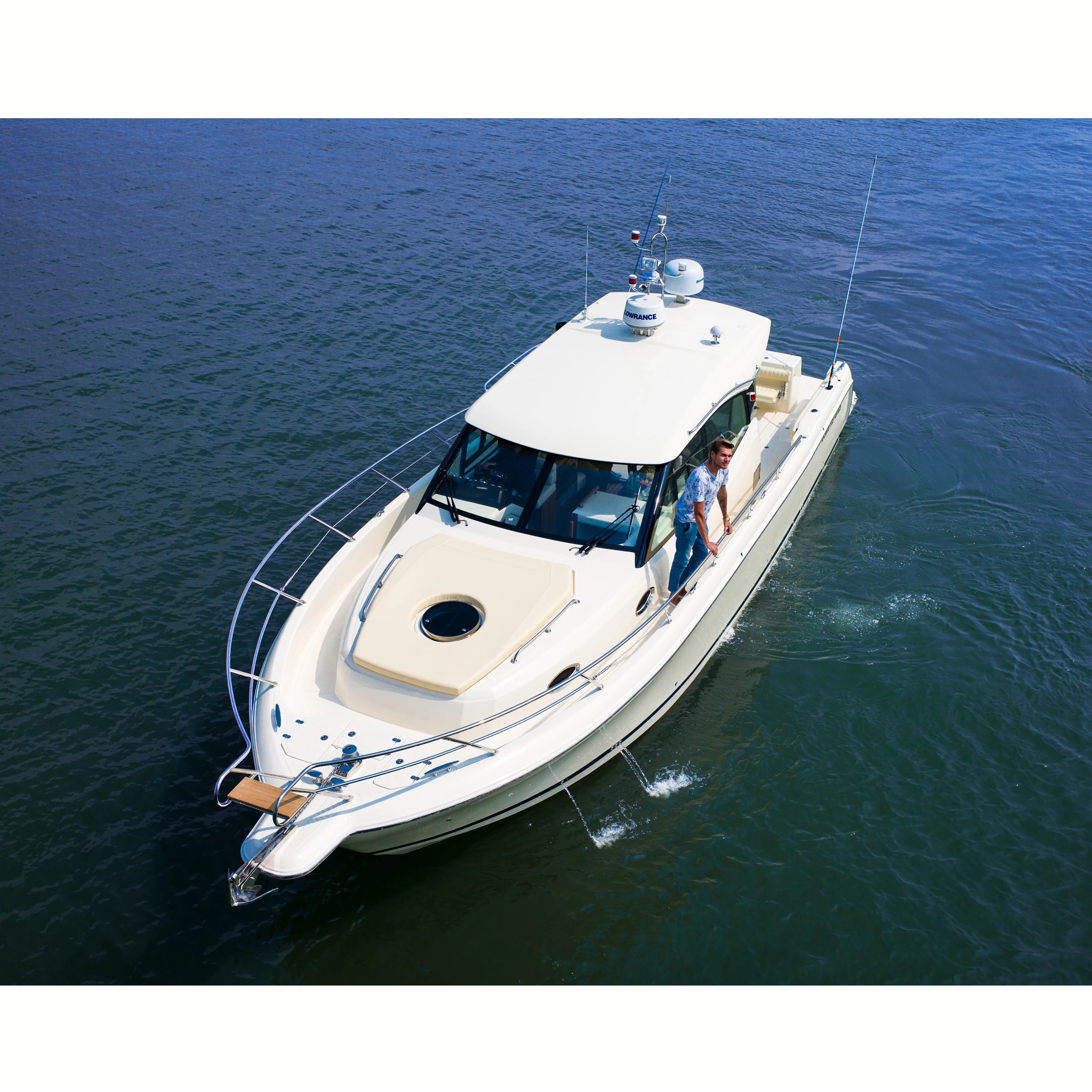 45WA Cabin Luxury High Speed Yacht Fiberglass Fishing Boat for Sale1