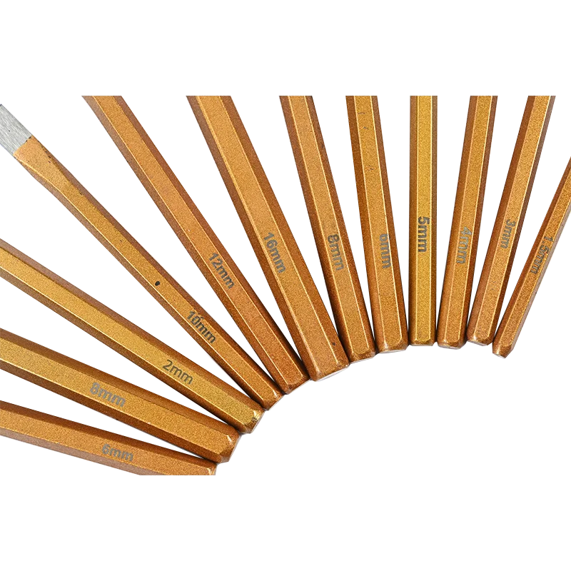 High Quality 3-12 PCS Punch & Chisel Set Pin Tapered Center Chisel Punch Set