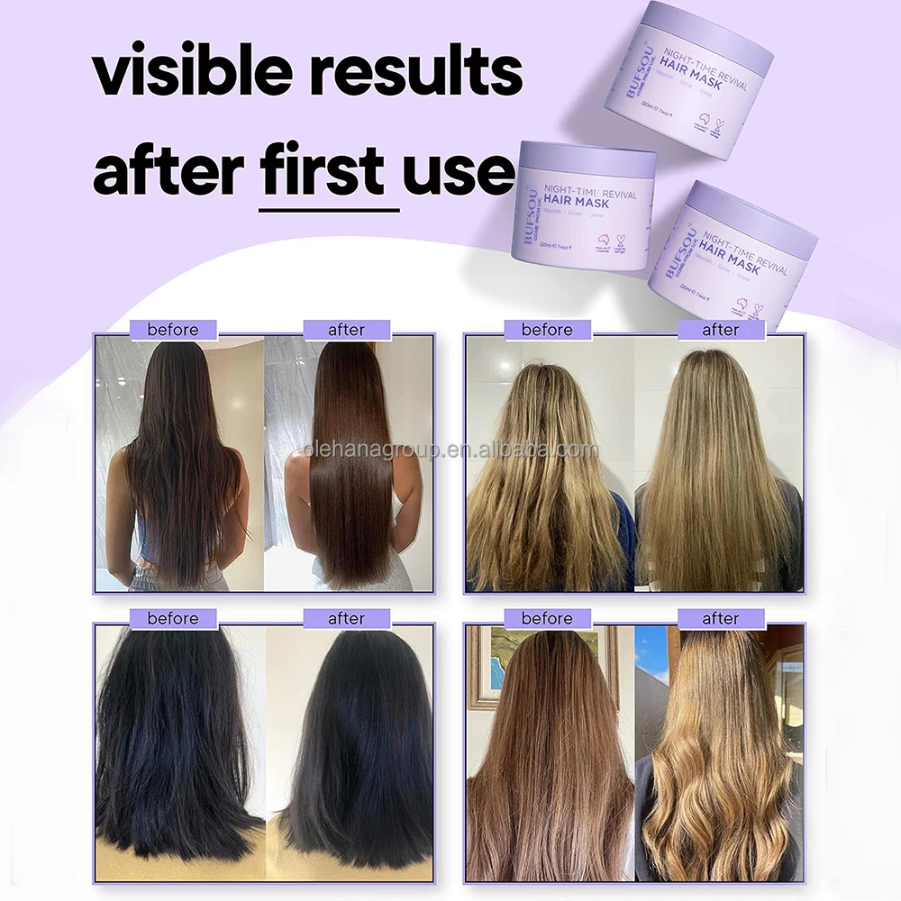 Professional Salon Hair Care silky smooth deeply hydrates moisturizes reduce hair loss Scalp Treatment Brush Hair Mask Set