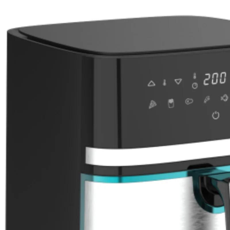China Hot Air Fryer 8L Smart Oil Free Commercial Stainless Steel Digital Electric Air Frier Kitchen Cooking