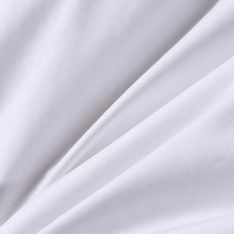 
100% cotton sateen weave 500 tc high thread count organic cotton fabric 