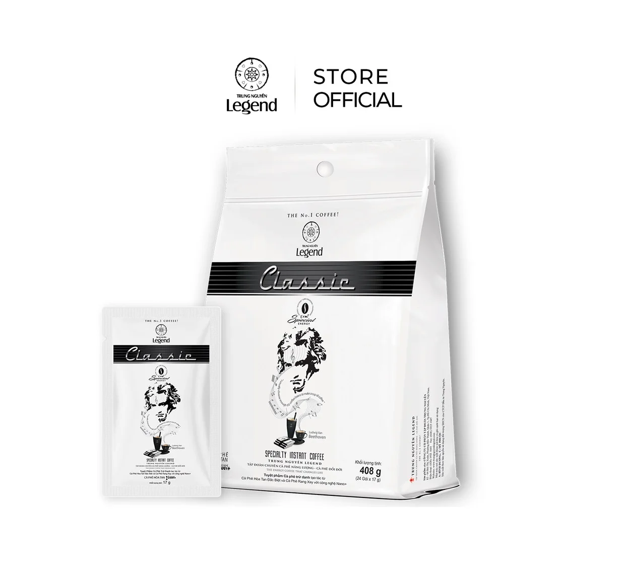 High Quality Instant Coffee - Trung Nguyen Legend Classic (Box 21 sticks) - The Energy Coffee That Changes Life