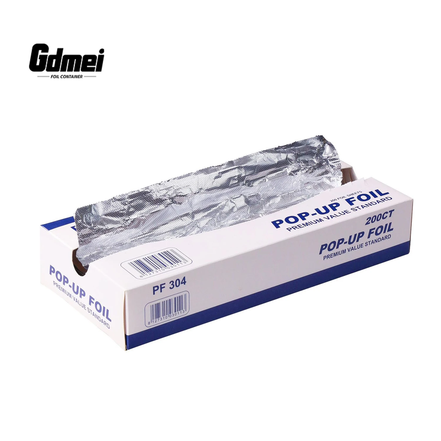 High Quality Wholesale 10.6*9inch Rectangular Shape Colour Printing Aluminum Foil Wrapping Paper Sheet Pop up Household Tin Foil